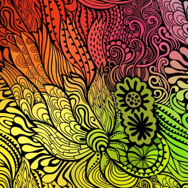 Renkli dalgaları zemin