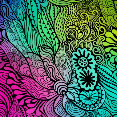 Renkli dalgaları zemin