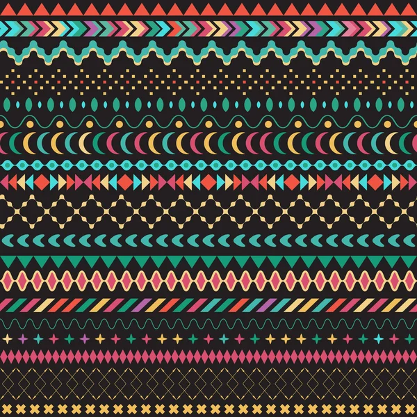 Textura tribal sin costuras . — Vector de stock