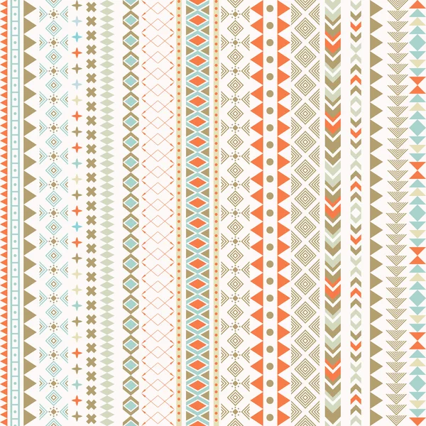 Naadloze tribal textuur. — Stockvector