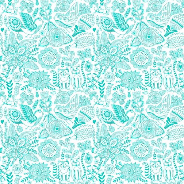 Primavera floral fundo — Vetor de Stock