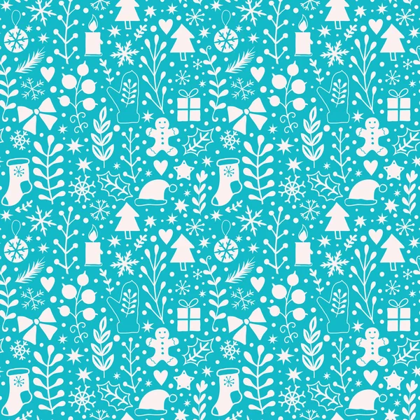 Merry Christmas seamless pattern — Stock Vector