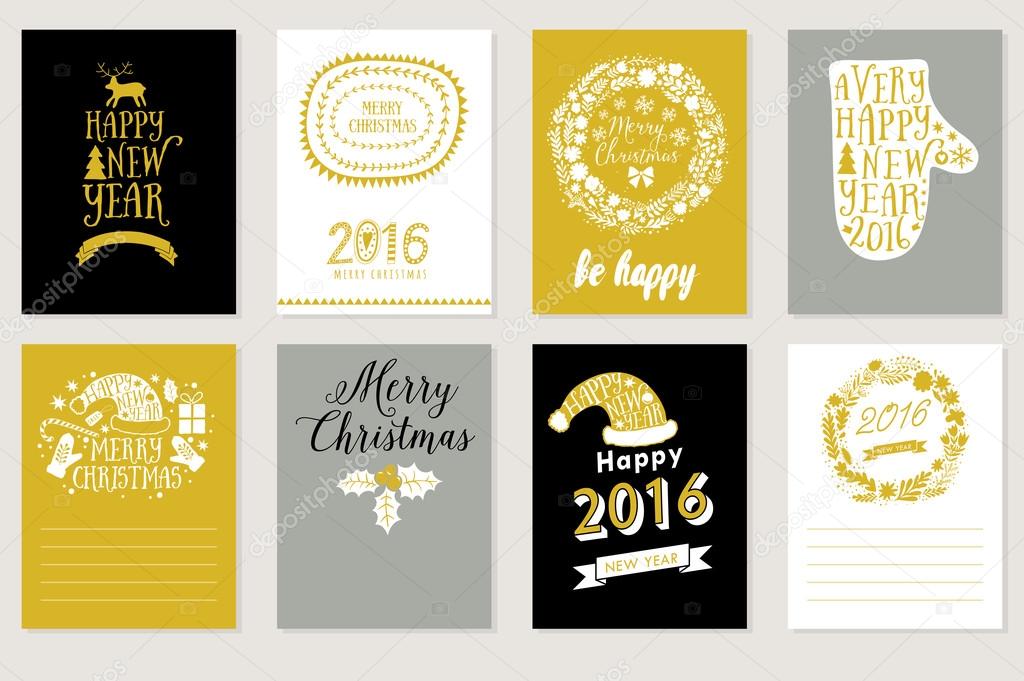 Collection of eight Christmas cards