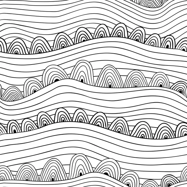 Svart och vitt abstrakt mönster — Stock vektor