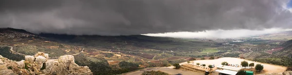 Slottet ruiner i golan højder israel - Stock-foto