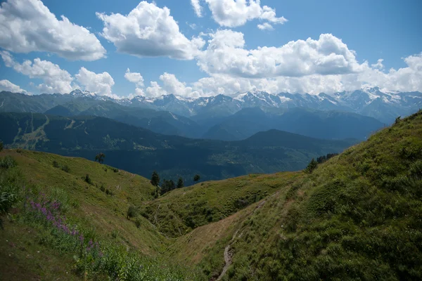 Wandelen in de bergen — Stockfoto