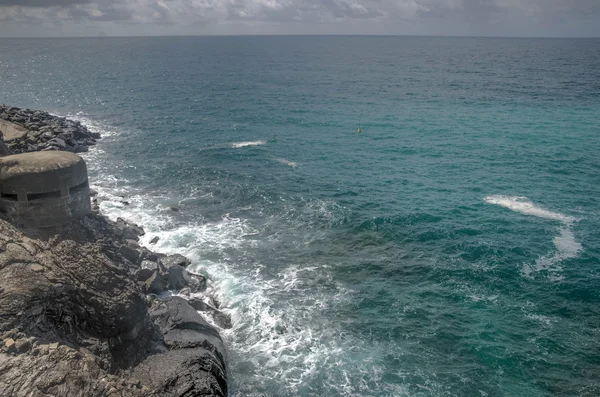 Moře náklady v Itálie Liguria Cinque Terre — Stock fotografie