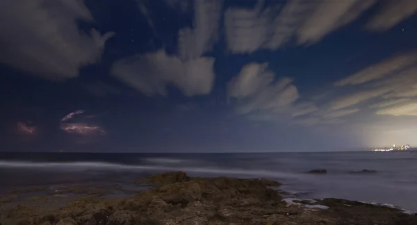 Gece Fırtına Doğa Elektrik Güçleri — Stok fotoğraf