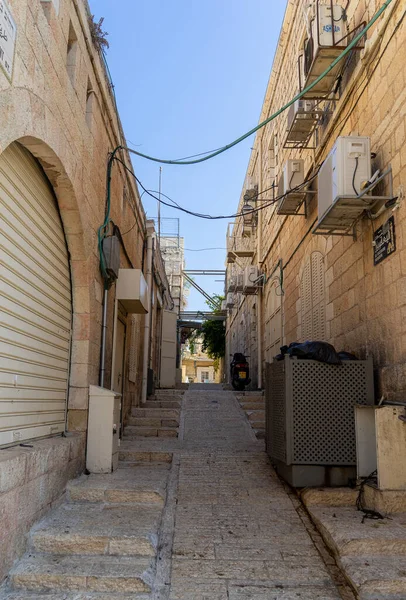 Toeristische Wandeling Jeruzalem Oude Stad Vakantie — Stockfoto