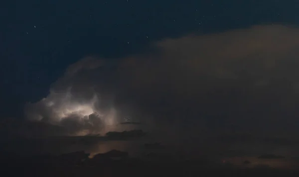 Night Storm Nature Electricity Forces — Stock Photo, Image