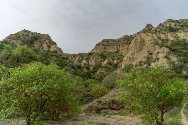 Senderismo Vashlovani Reserva Paisaje Montaña Verano —  Fotos de Stock