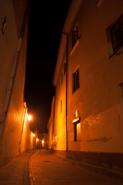 Vilnius street at night — Stock Photo, Image