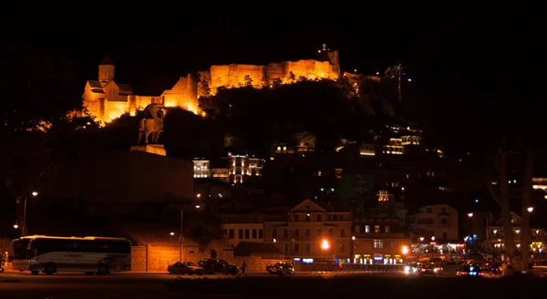 Romantyczna noc tbilisi — Zdjęcie stockowe