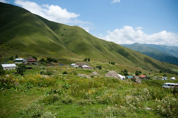 Hegyi falu Grúzia — Stock Fotó