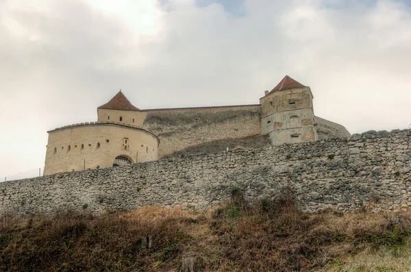 Zamek Rasnov w Rumunii — Zdjęcie stockowe