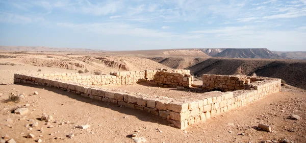 Starożytne ruiny w pustyni Negew — Zdjęcie stockowe