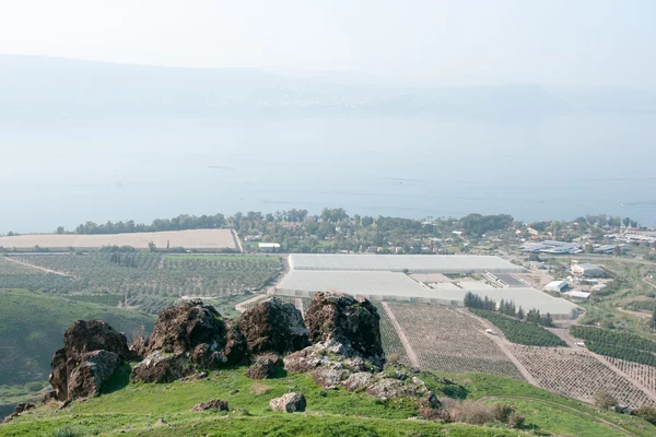 Izraelskiego krajobrazu w pobliżu jeziora Kineret — Zdjęcie stockowe