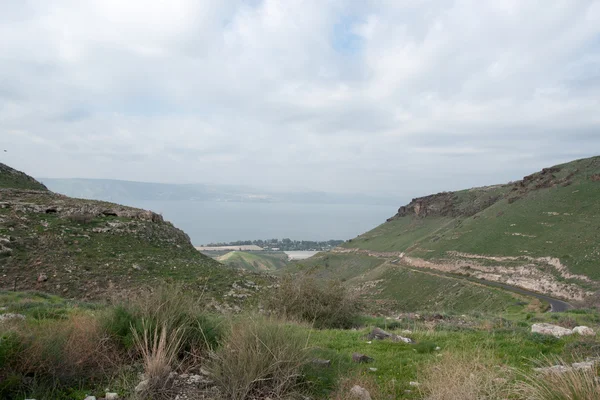 Israeliska landskap nära Kineret lake — Stockfoto