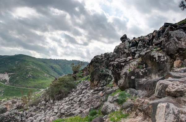 Israelische Landschaft in der Nähe des Kineret Sees Stockbild