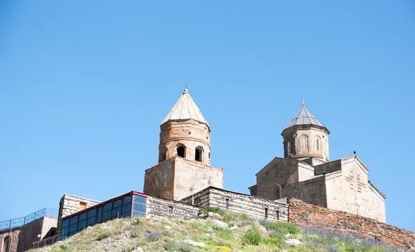 조지아에서 Gergeti 트리니티 교회 — 스톡 사진