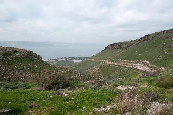 Israeli landscape near Kineret lake — Stock Photo, Image