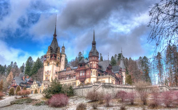 Zamek Peles w Rumunii — Zdjęcie stockowe