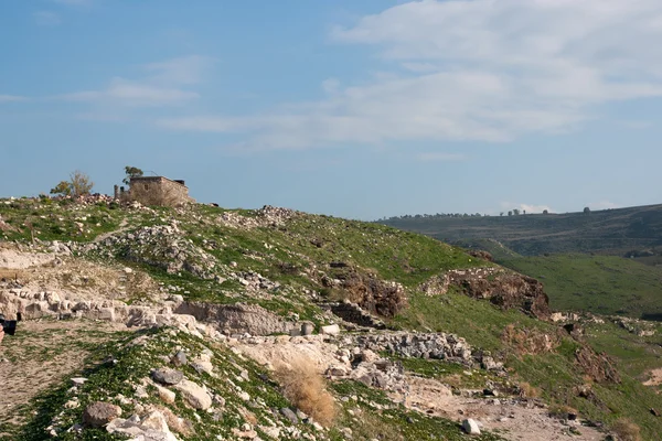Izraelskiego krajobrazu w pobliżu jeziora Kineret — Zdjęcie stockowe
