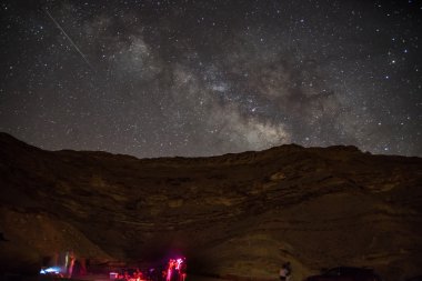 Gece yıldızların altında kamp