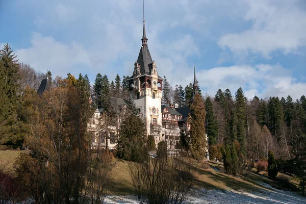 Zamek Peles w Rumunii — Zdjęcie stockowe