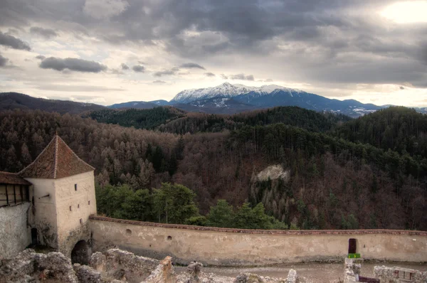 Rasnov Burg in Rumänien — Stockfoto