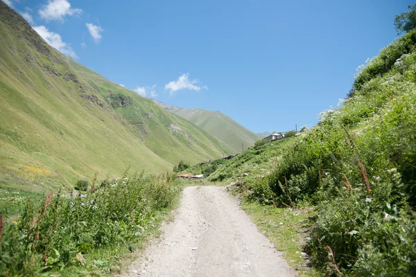 Bergsväg i Georgien — Stockfoto