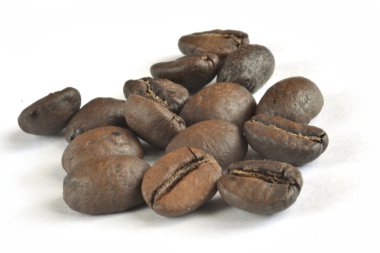 Kahve çekirdekleri beyaz - fotoğraf