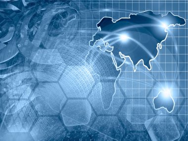 Posta işaretleri, harita ve basamak bilgisayar arka plan