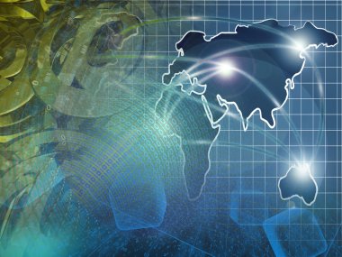 basamak ve harita - soyut bilgisayar arka plan