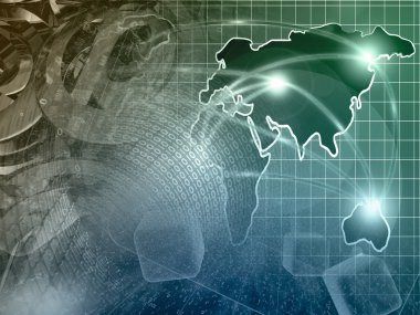 basamak ve harita - soyut bilgisayar arka plan