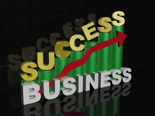 Success in business - abstract business background — Stock Photo, Image