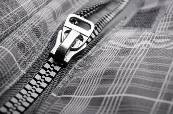 Zipper close-up foto — Fotografia de Stock