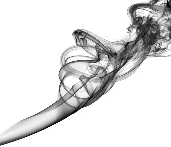 Kouří černé na bílém — Stock fotografie