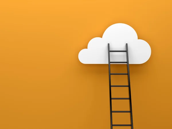 Ladder to cloud Royalty Free Stock Images