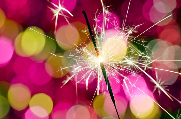 Sparkler op viering — Stockfoto