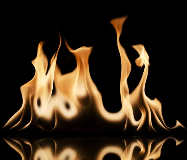 Flame on black — Stock Photo, Image