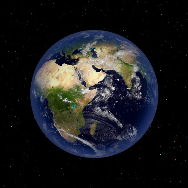 Earth planet from space Stock Image