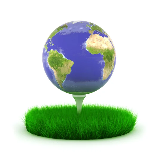 Earth golf — Stock Photo, Image