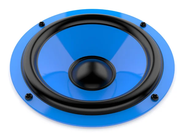 Blue sound speaker — Stock Photo, Image