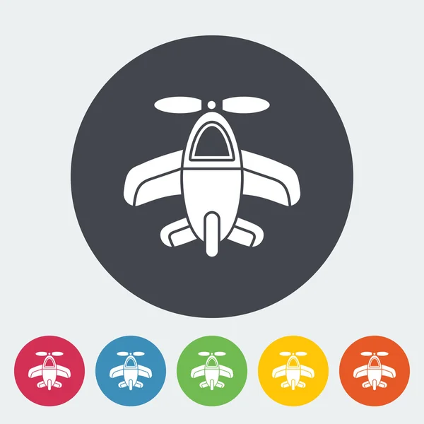 Icono de juguete de avión — Vector de stock