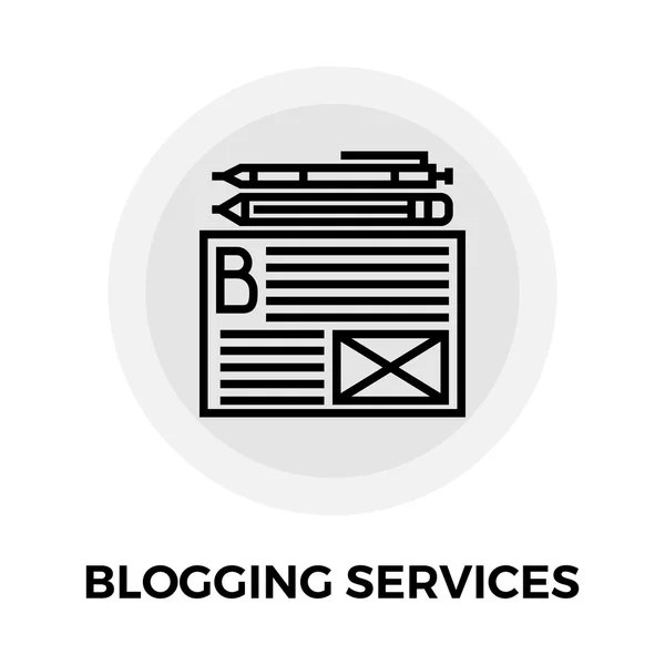 Ikone der Blogging-Dienste — Stockvektor