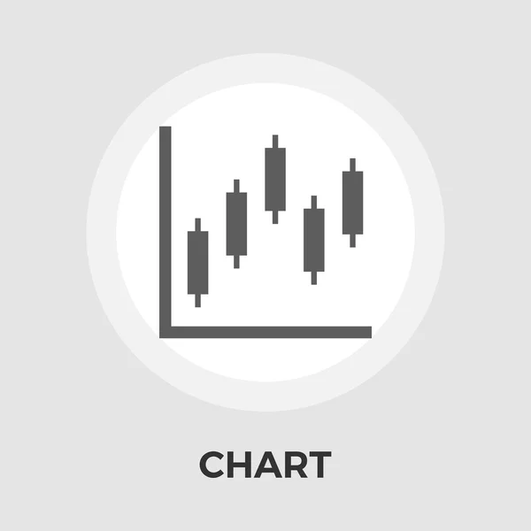 Düz grafik simgesi — Stok Vektör