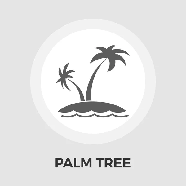 Palm Tree Line Icon — Stock Vector