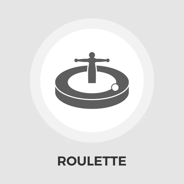 Roulette platte pictogram — Stockvector