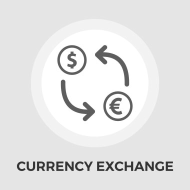 Döviz Alım Satım düz simgesi